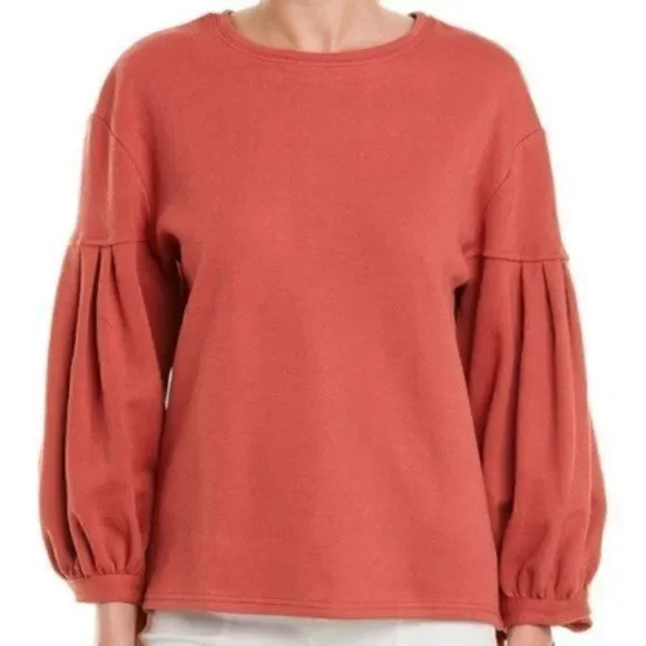 Sage The Label Wildflowers Luxury Sweatshirt Self Tie Sleeve Medium NWT - Picture 8 of 8